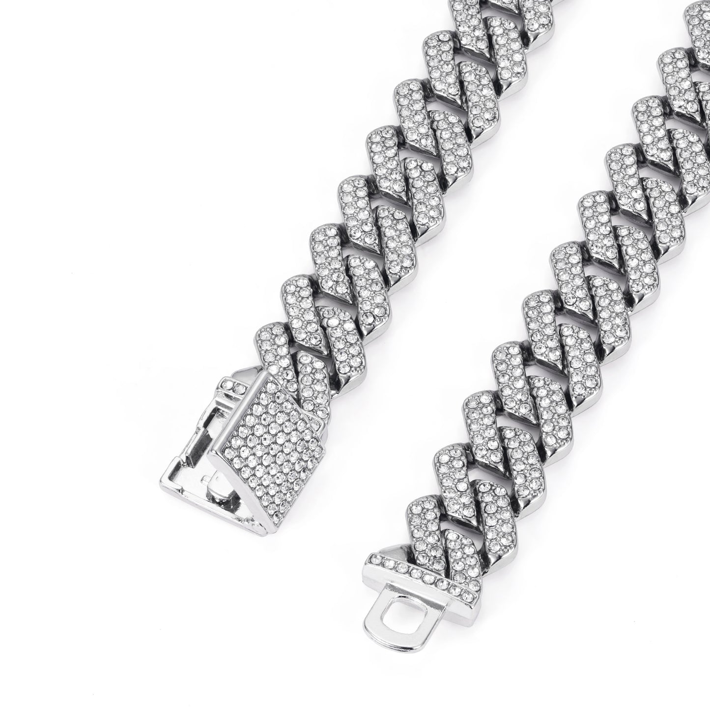 14mm Diamond Cuban Link High Quality Zinc Alloy Necklace Unisex HipHop
