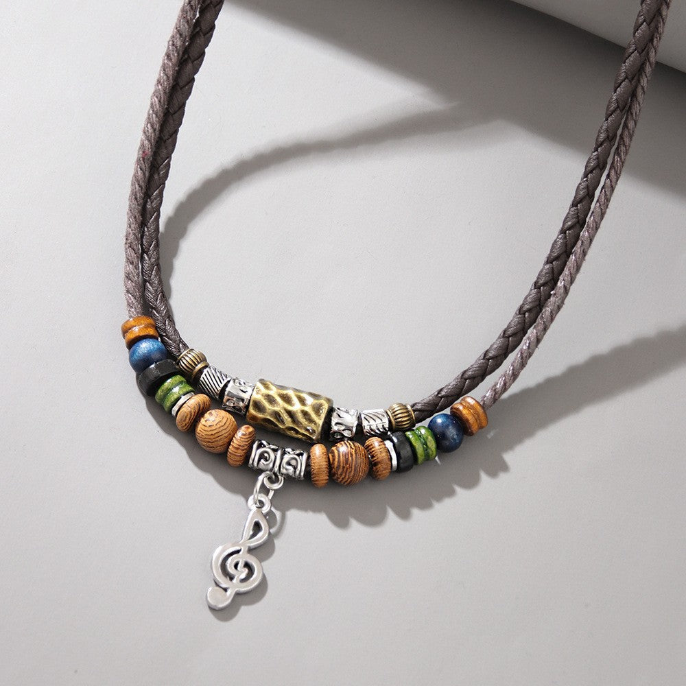 European fashion double layer necklace Korean velvet vintage choker