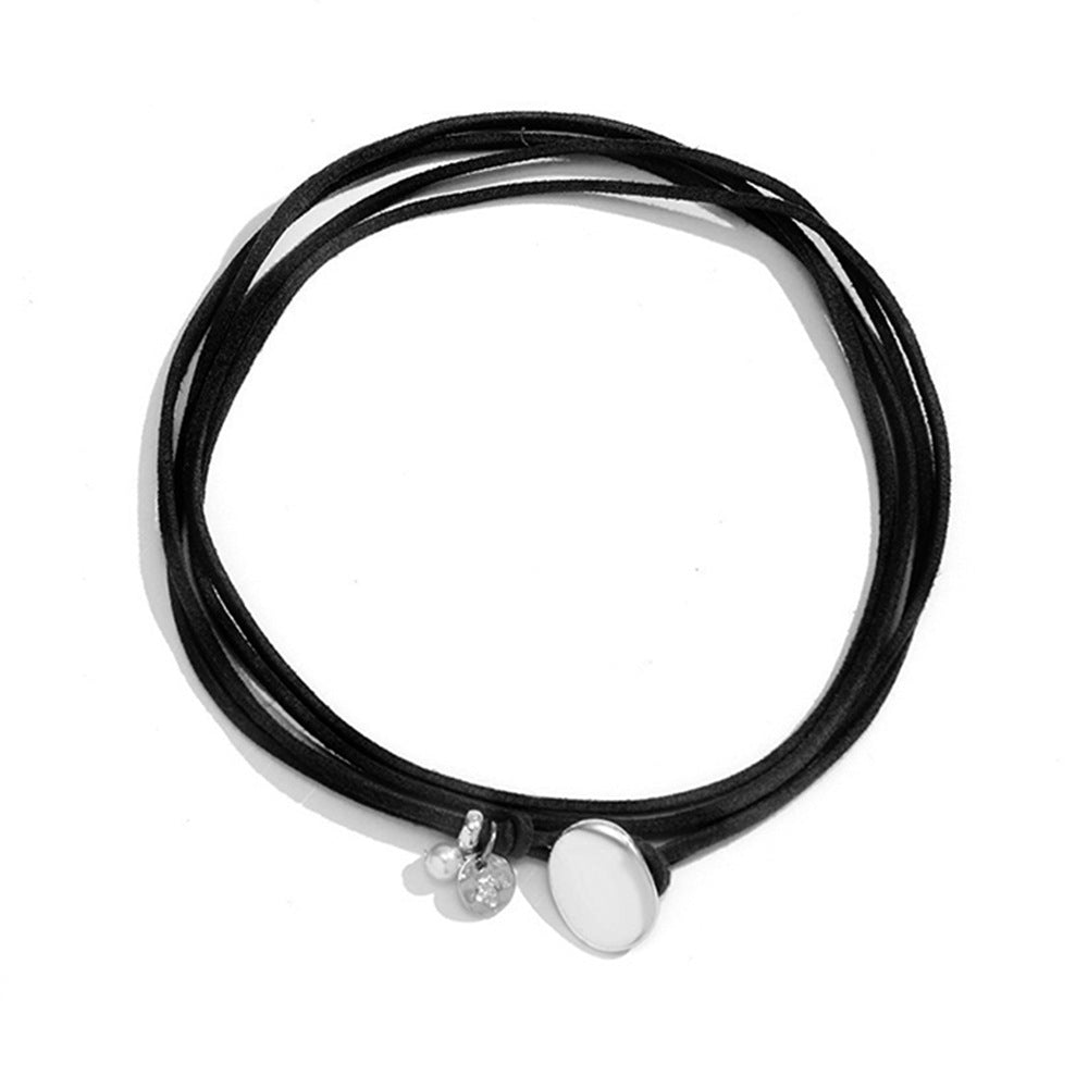European fashion double layer necklace Korean velvet vintage choker