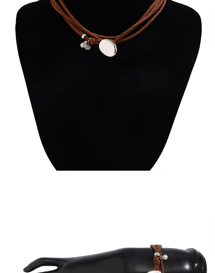 European fashion double layer necklace Korean velvet vintage choker