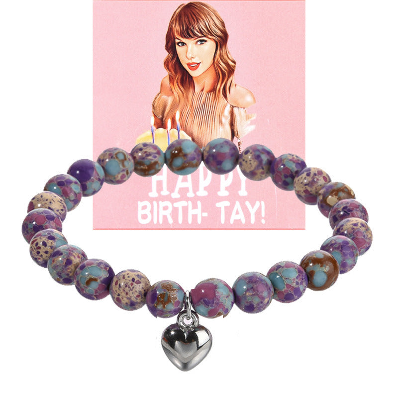 Stainless Steel Agate Quartz Bracelet Love Knot Pink Zebra Green Aventurine Purple Imperial Jade
