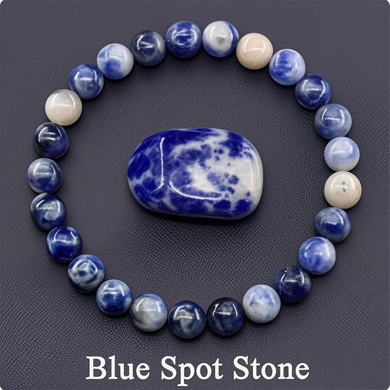 8mm Sunstone Beaded Bracelet Handcrafted Agate Crystal Jewelry