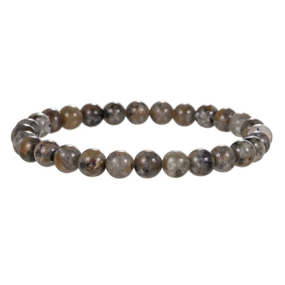 Natural Fire Agate Bead Bracelet 6 8 10mm Men Hip Hop Punk Style