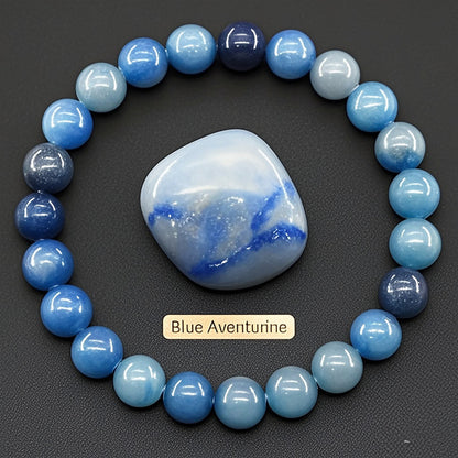 8mm Sunstone Beaded Bracelet Handcrafted Agate Crystal Jewelry