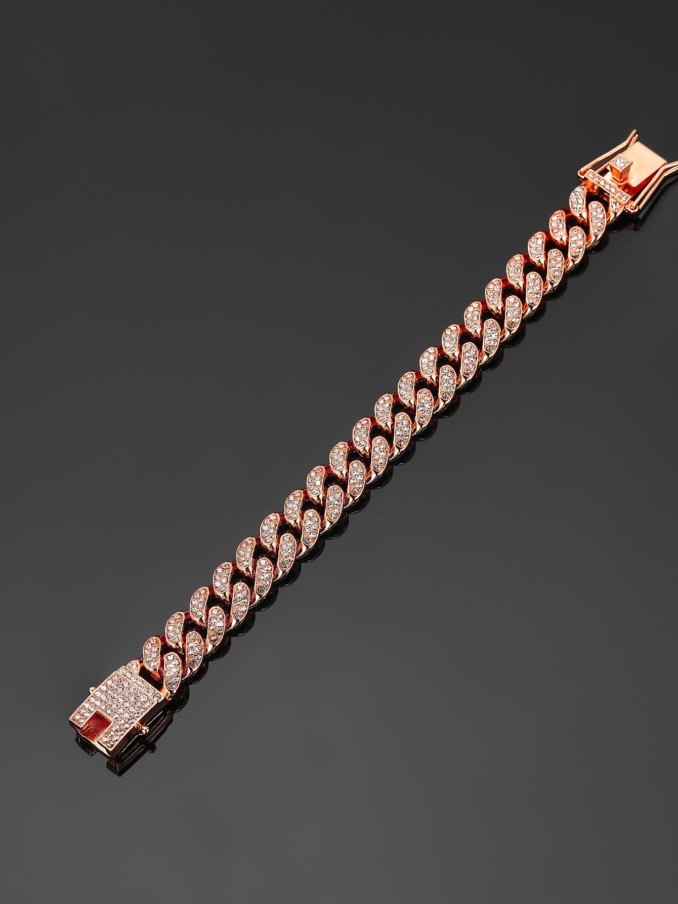 13mm Cuban Chain High-Quality Alloy Inlaid Diamond Necklace Unisex Bracelet European and American Hip-Hop Jewelry