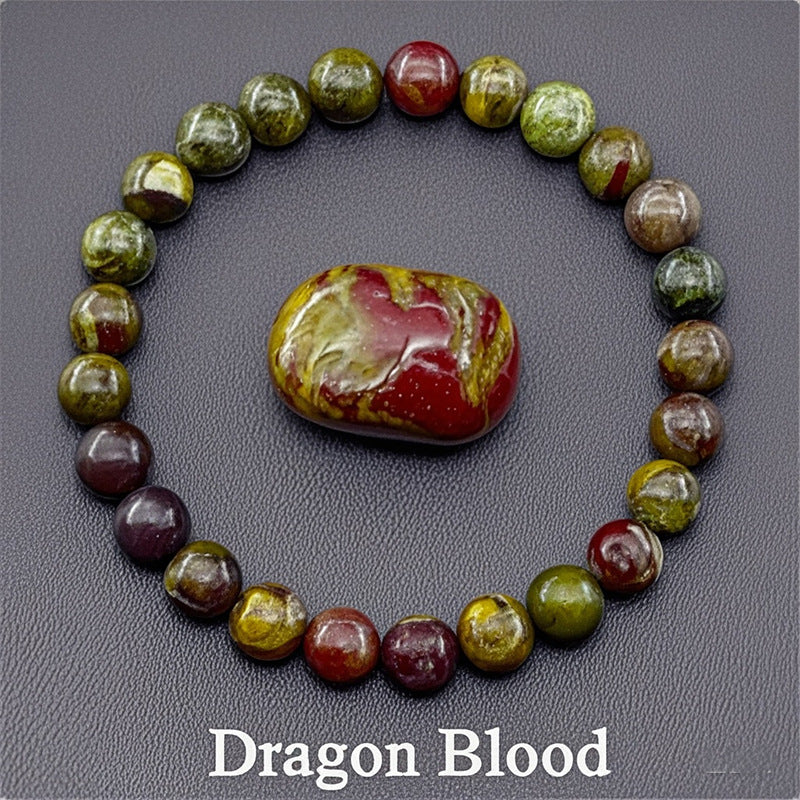 8mm Sunstone Beaded Bracelet Handcrafted Agate Crystal Jewelry