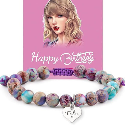 Stainless Steel Agate Quartz Bracelet Love Knot Pink Zebra Green Aventurine Purple Imperial Jade