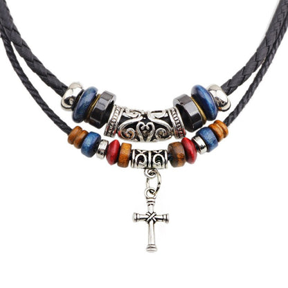 European fashion double layer necklace Korean velvet vintage choker