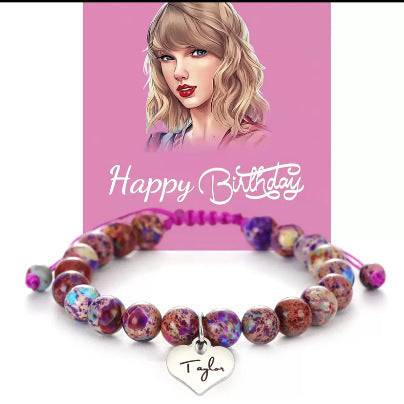 Stainless Steel Agate Quartz Bracelet Love Knot Pink Zebra Green Aventurine Purple Imperial Jade