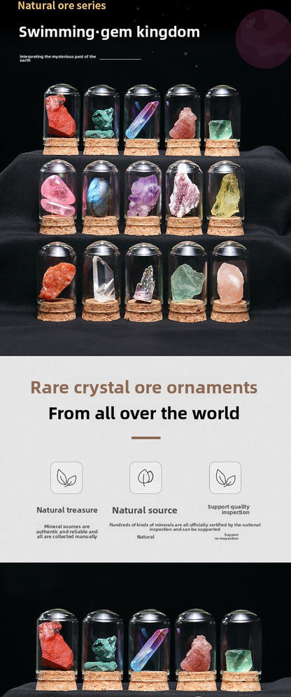 Natural Crystal Raw Stone Specimen Ornament Geode Agate Rock Gift