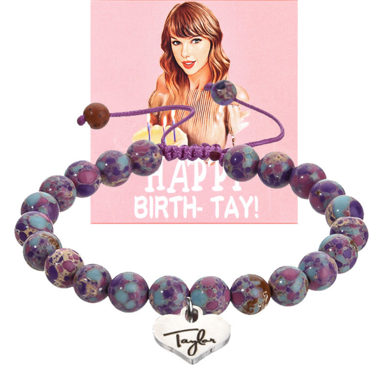 Stainless Steel Agate Quartz Bracelet Love Knot Pink Zebra Green Aventurine Purple Imperial Jade