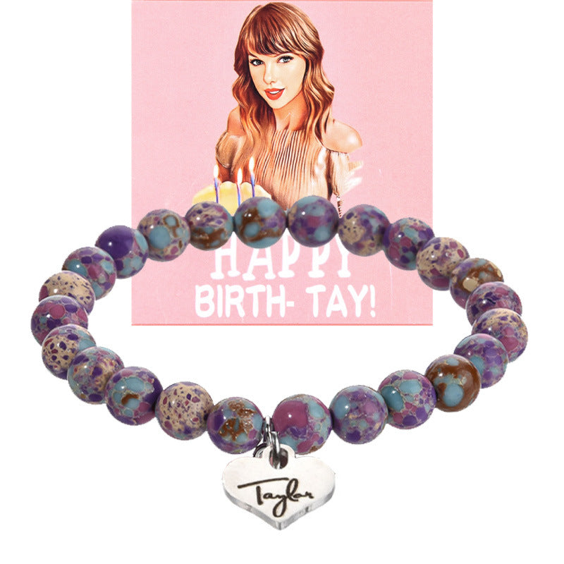 Stainless Steel Agate Quartz Bracelet Love Knot Pink Zebra Green Aventurine Purple Imperial Jade