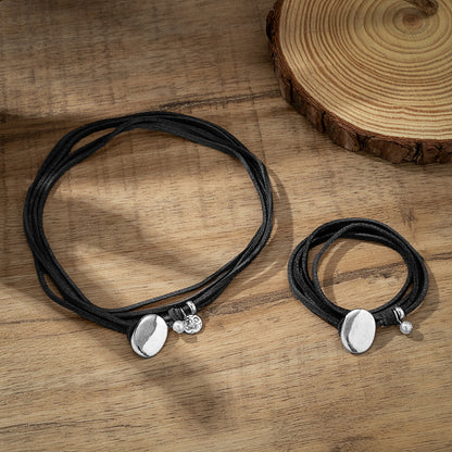 European fashion double layer necklace Korean velvet vintage choker