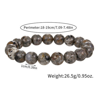 Natural Fire Agate Bead Bracelet 6 8 10mm Men Hip Hop Punk Style